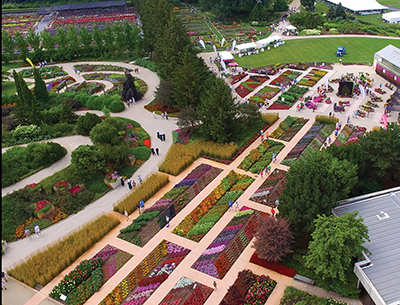 An aerial view of The Gardens at Ball